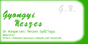 gyongyi meszes business card